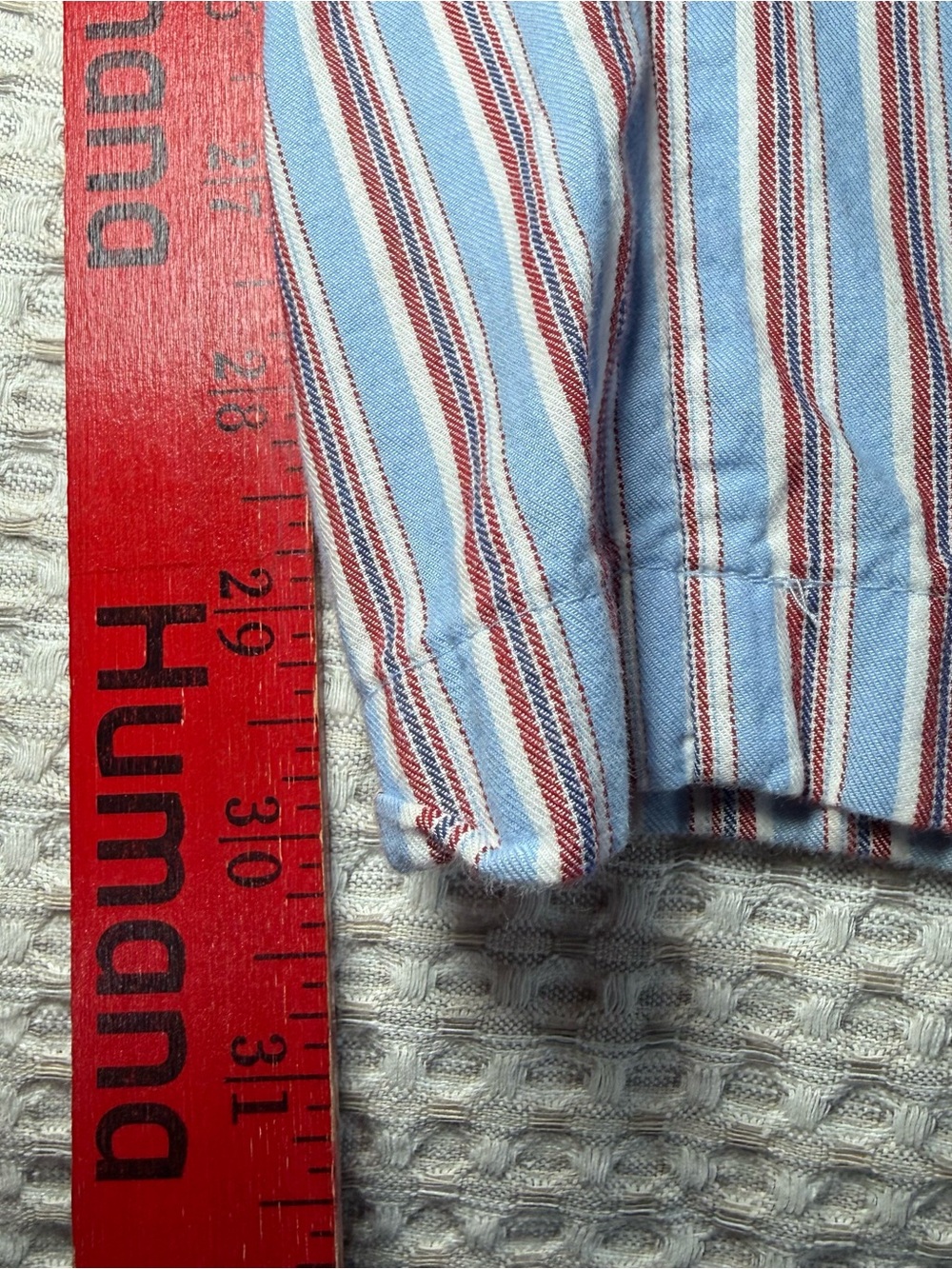 Polo Ralph Lauren Pajama Pants Mens Large Red Blue Stripe Cotton Sleep Lounge - Picture 3 of 10